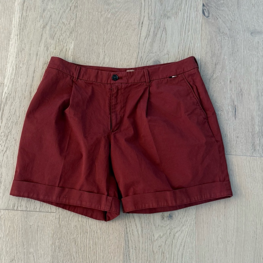 Hugo Boss Women's Dark Red Shorts